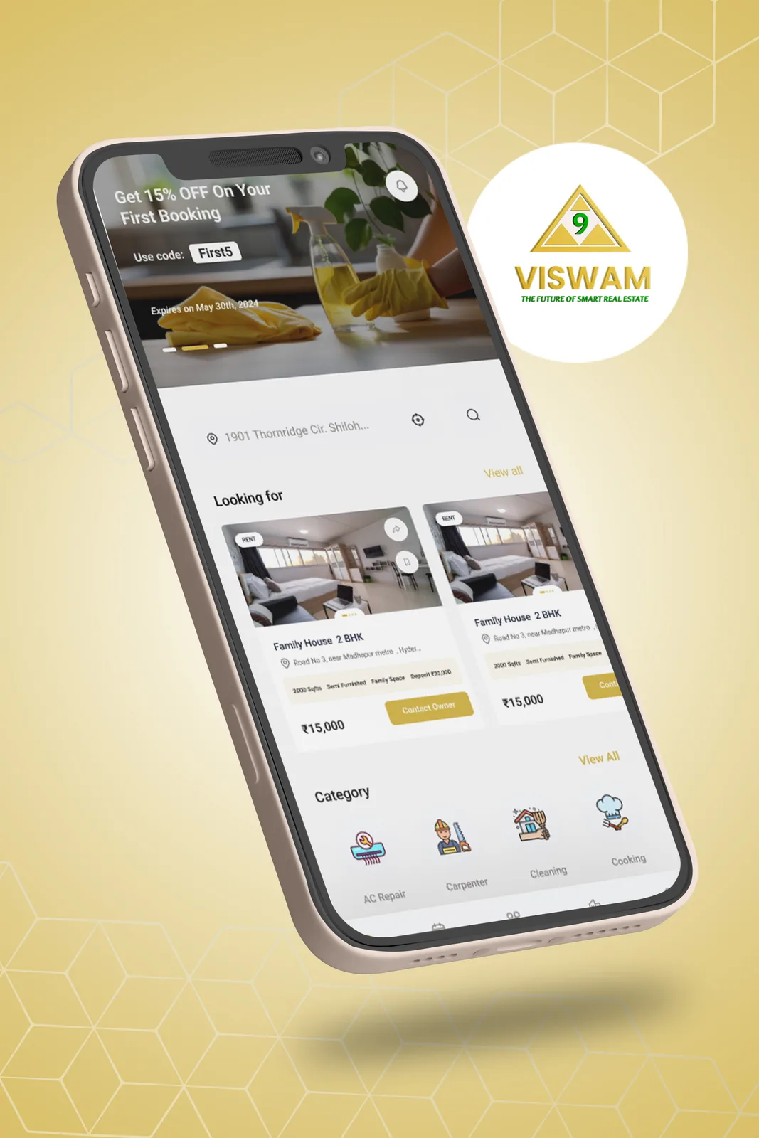 Viswam Realty Connect — Real Estate project by Techland IT Solutions