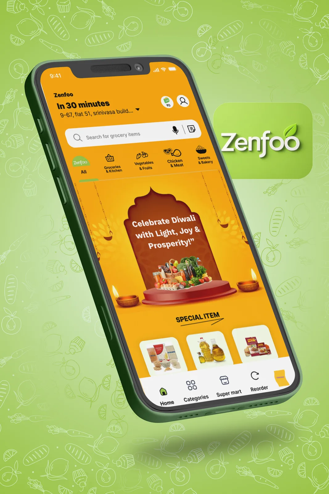Zenfoo grocery delivery app