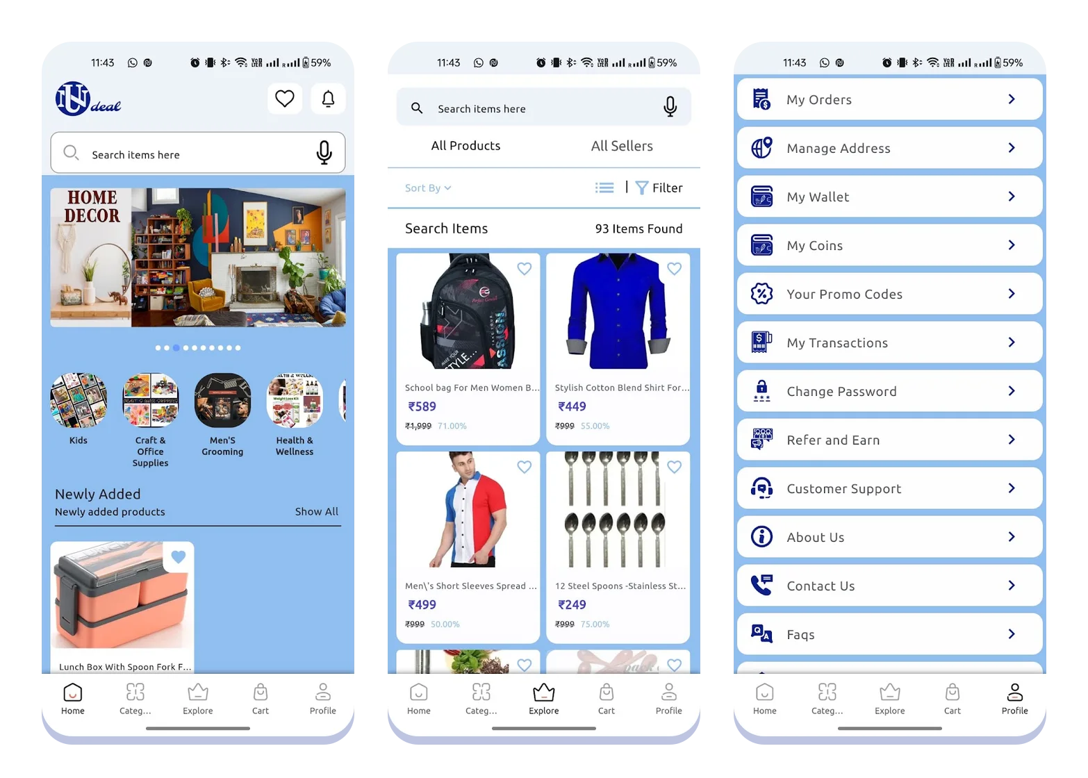 NUDEAL Customer App