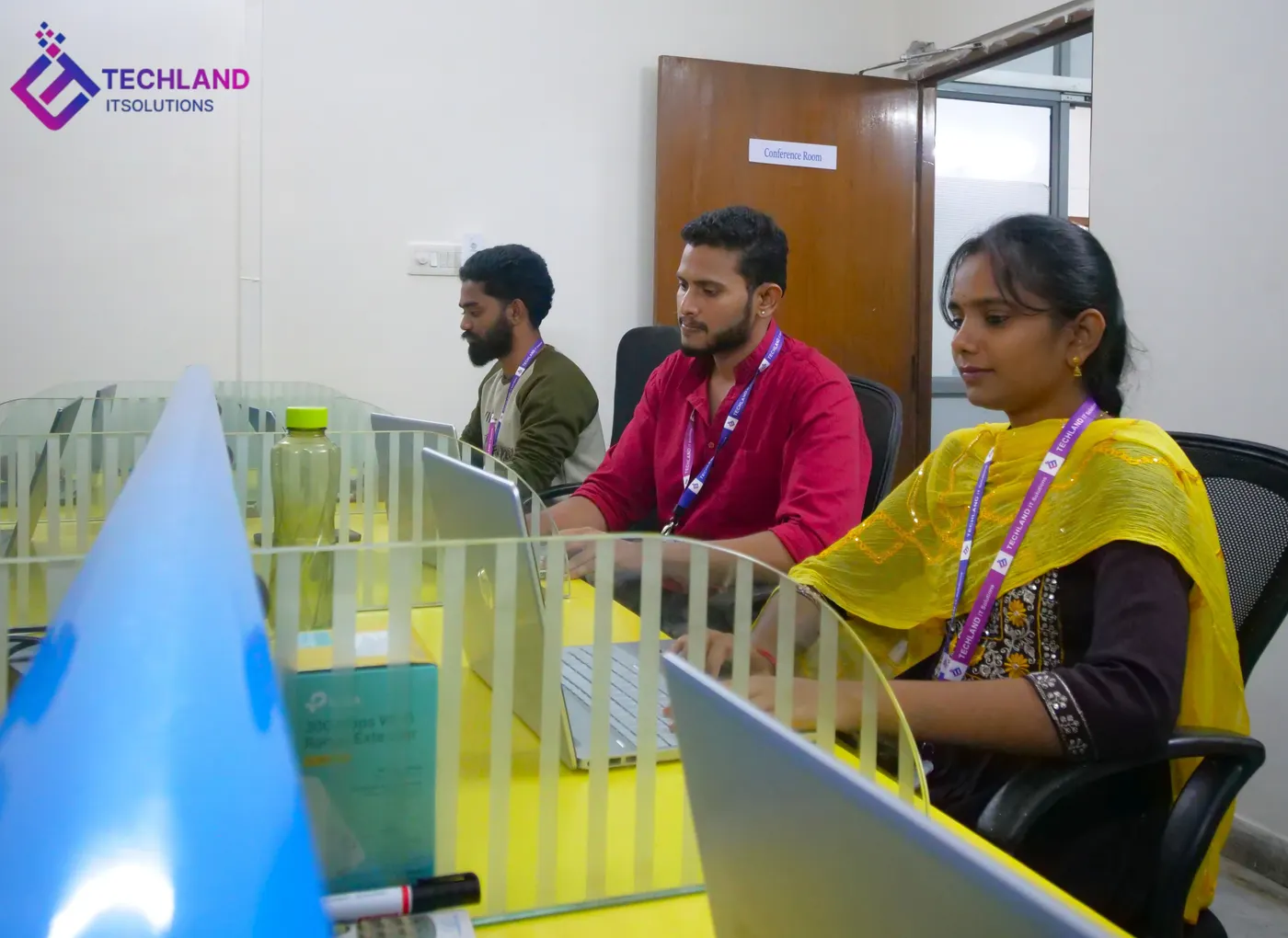 A normal Tuesday — the team at Techland IT Solutions